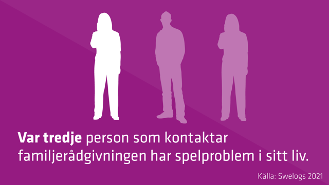 Var tredje person som söker familjerådgivning har spelproblem.